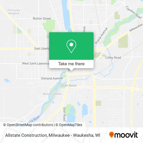 Allstate Construction map