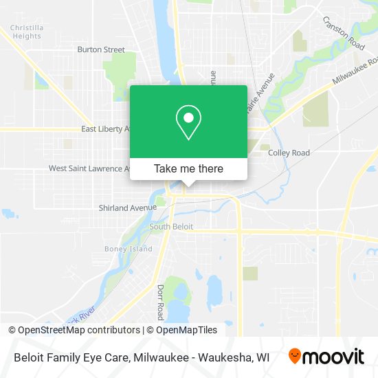 Mapa de Beloit Family Eye Care