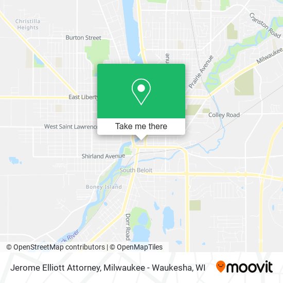 Jerome Elliott Attorney map