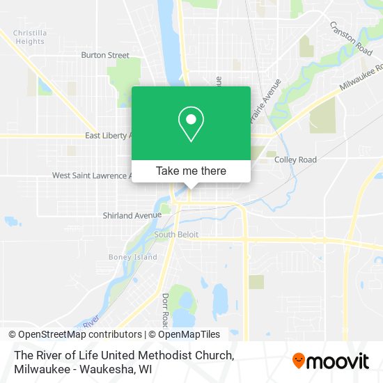 The River of Life United Methodist Church map