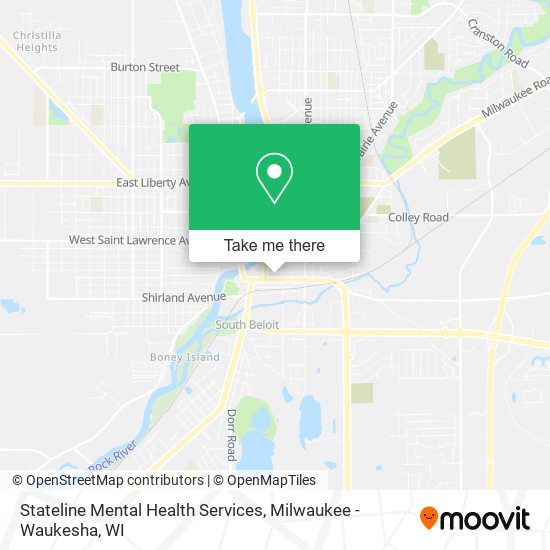 Stateline Mental Health Services map