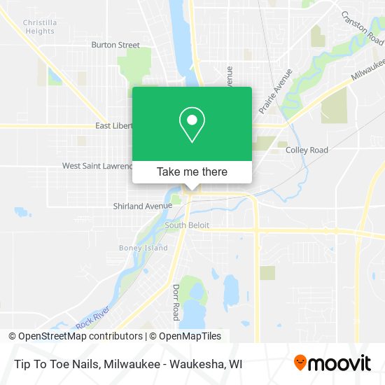 Tip To Toe Nails map