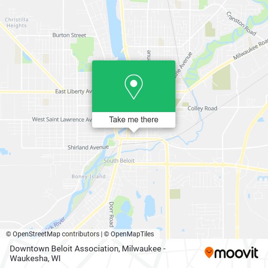 Downtown Beloit Association map