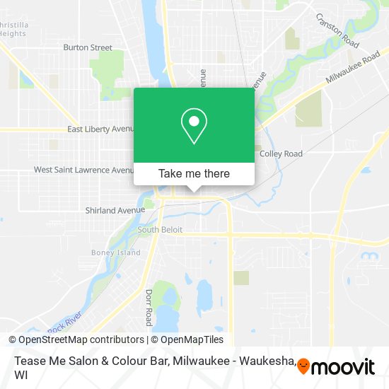 Mapa de Tease Me Salon & Colour Bar