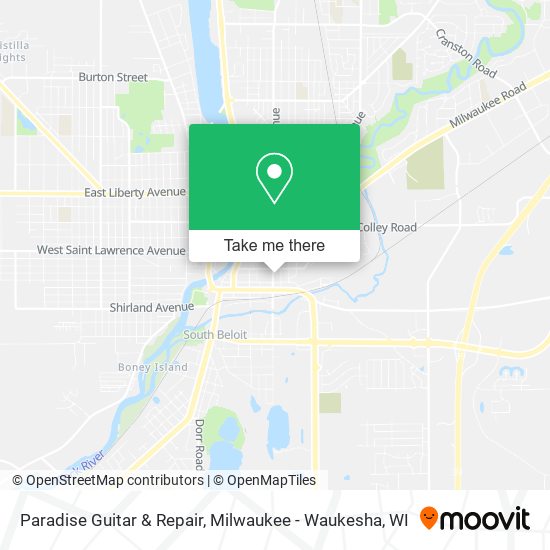 Paradise Guitar & Repair map