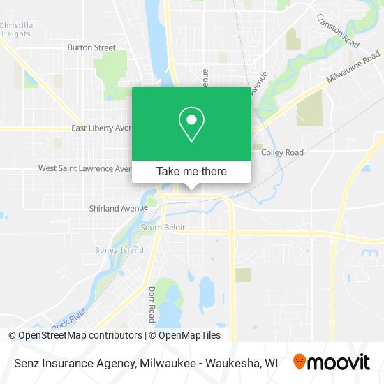 Mapa de Senz Insurance Agency