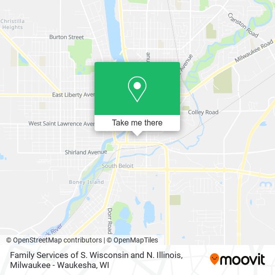 Family Services of S. Wisconsin and N. Illinois map
