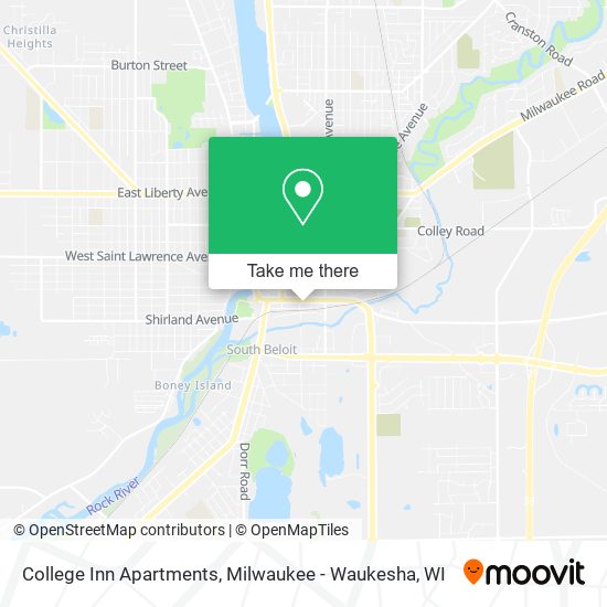 College Inn Apartments map