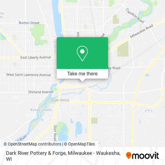 Dark River Pottery & Forge map