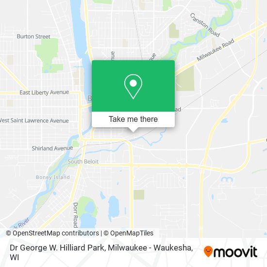 Dr George W. Hilliard Park map