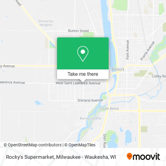 Rocky's Supermarket map