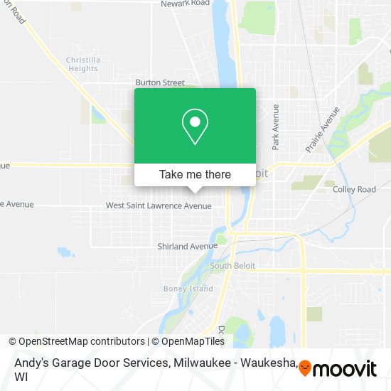 Andy's Garage Door Services map