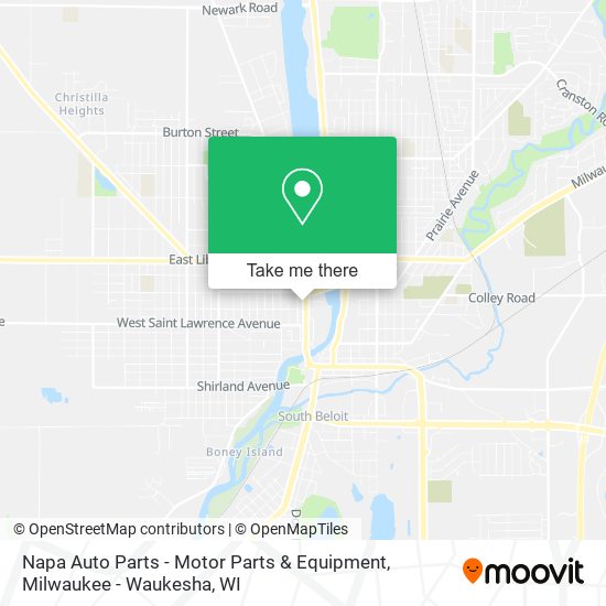 Mapa de Napa Auto Parts - Motor Parts & Equipment
