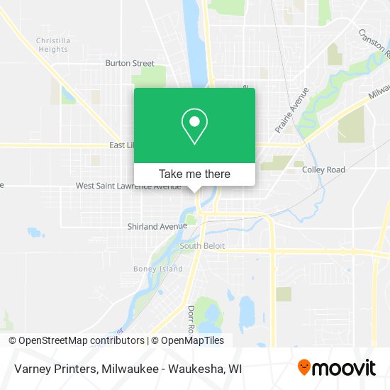 Varney Printers map