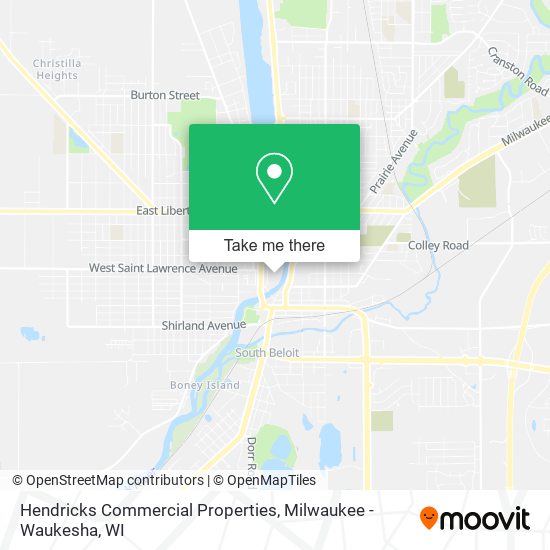 Hendricks Commercial Properties map