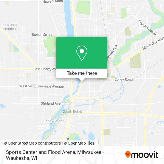 Sports Center and Flood Arena map