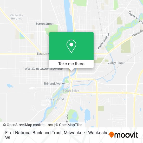 First National Bank and Trust map