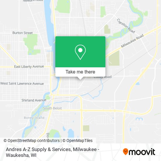 Andres A-Z Supply & Services map