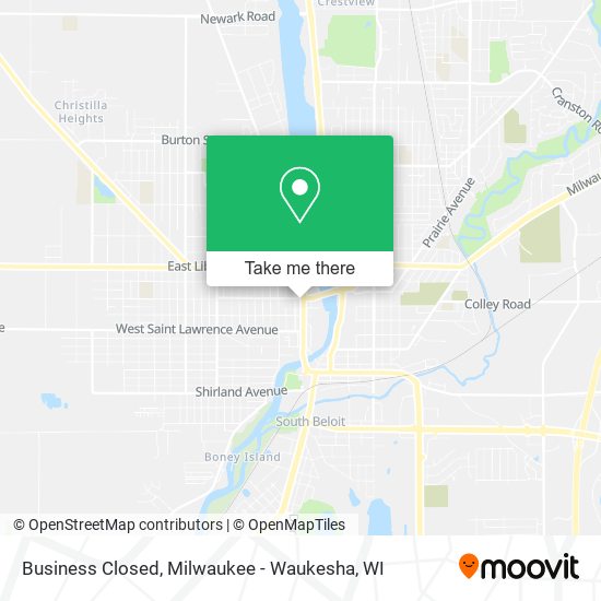 Business Closed map