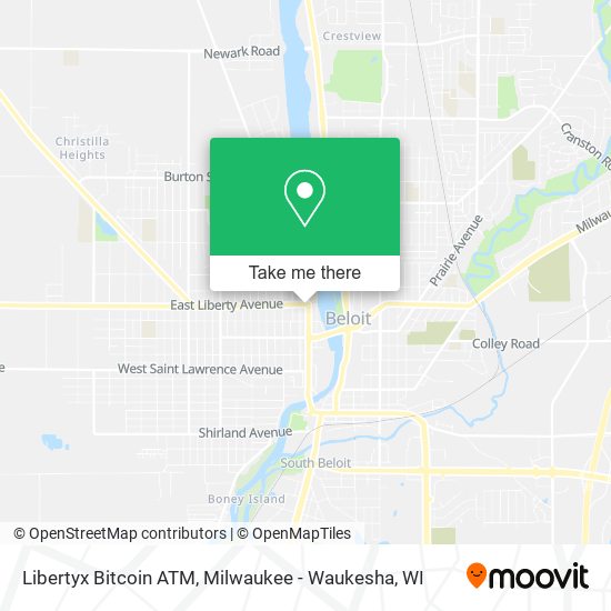 Mapa de Libertyx Bitcoin ATM