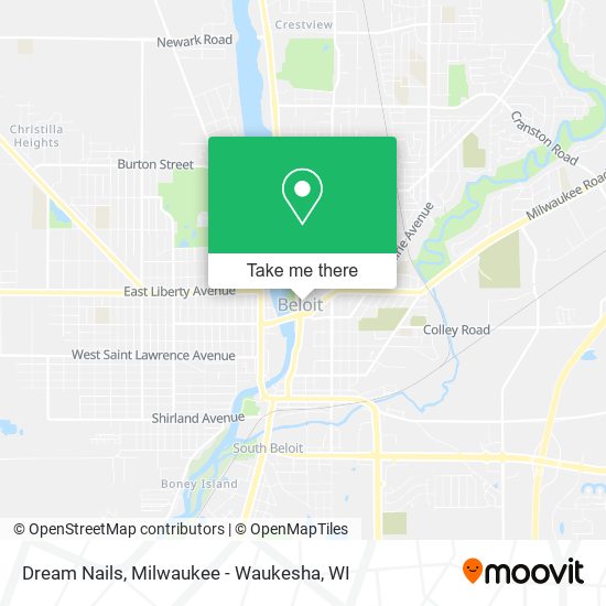Dream Nails map