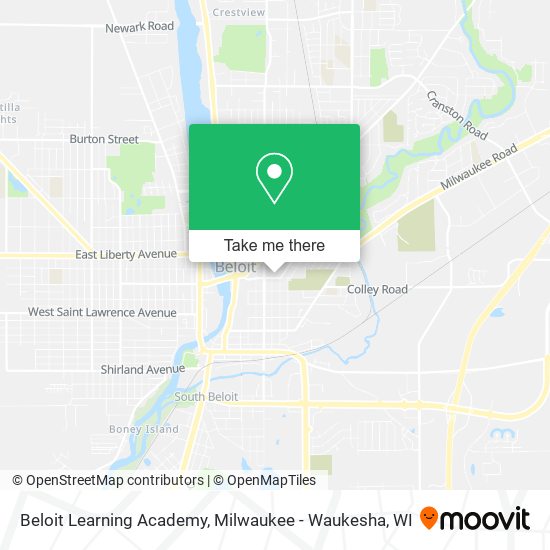 Beloit Learning Academy map
