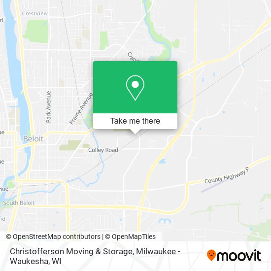 Mapa de Christofferson Moving & Storage