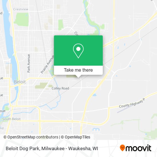 Beloit Dog Park map