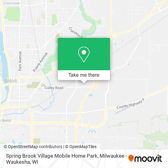 Mapa de Spring Brook Village Mobile Home Park