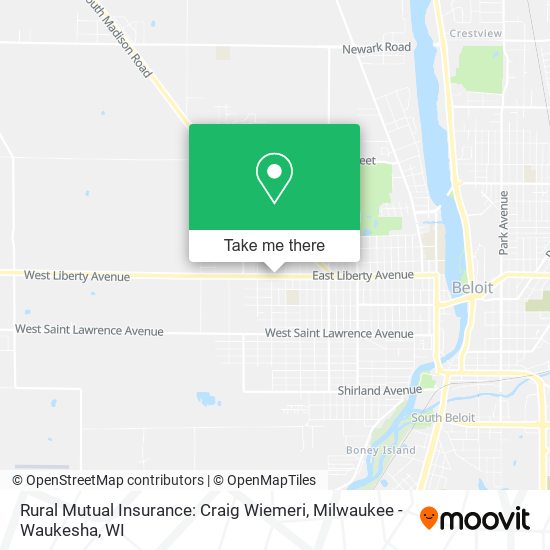 Mapa de Rural Mutual Insurance: Craig Wiemeri