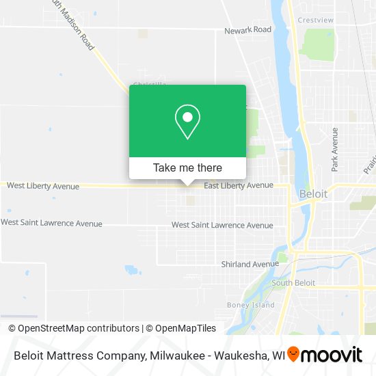 Mapa de Beloit Mattress Company