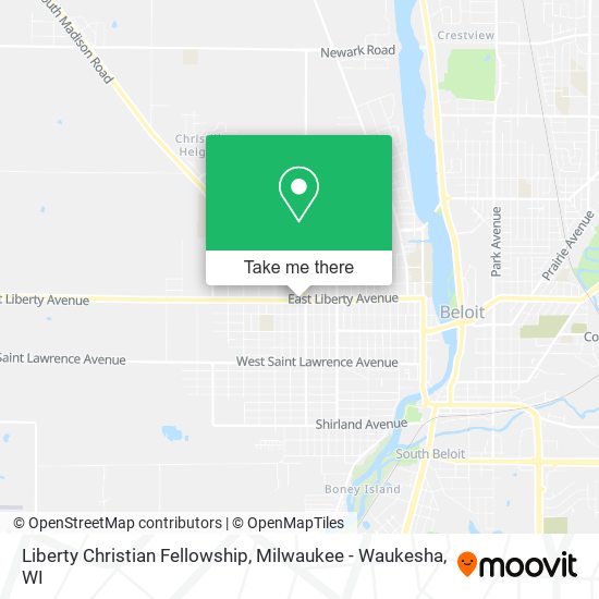 Liberty Christian Fellowship map