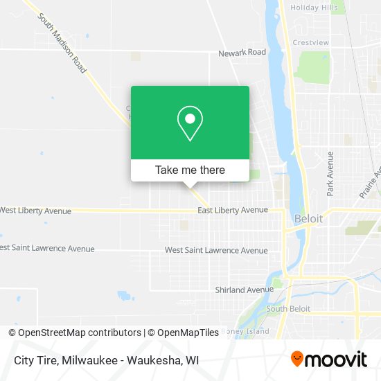 City Tire map