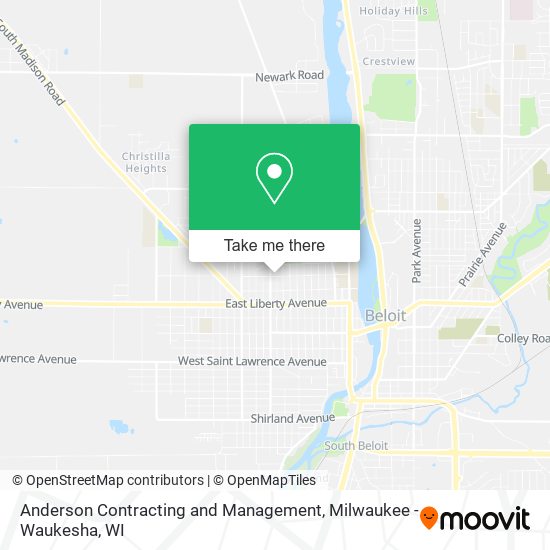 Anderson Contracting and Management map