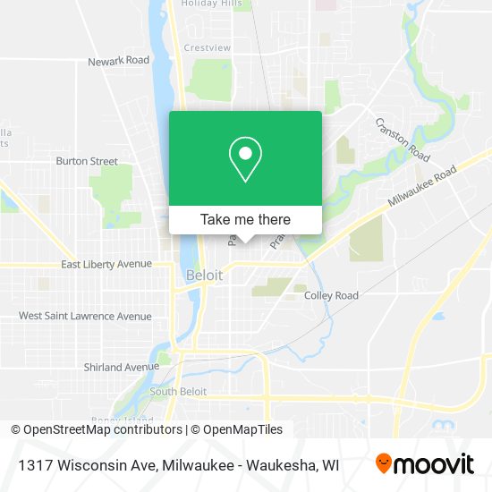 Mapa de 1317 Wisconsin Ave
