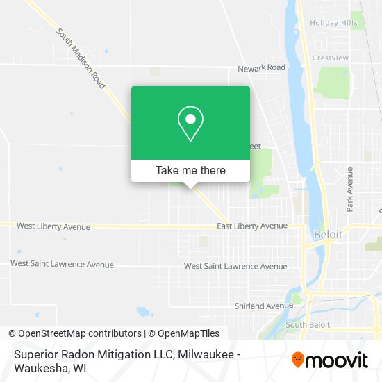 Mapa de Superior Radon Mitigation LLC