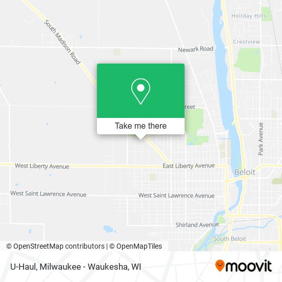 U-Haul map