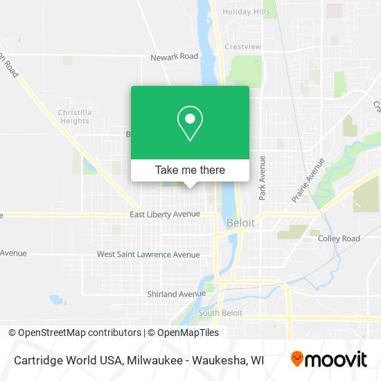 Mapa de Cartridge World USA