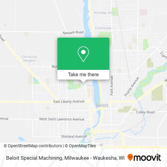 Beloit Special Machining map