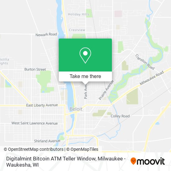 Mapa de Digitalmint Bitcoin ATM Teller Window