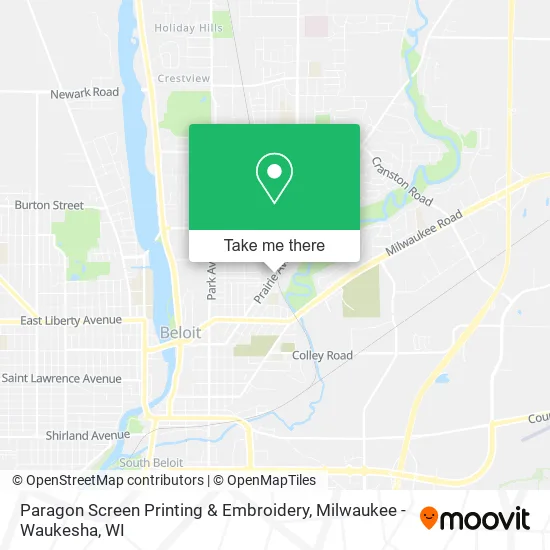 Mapa de Paragon Screen Printing & Embroidery