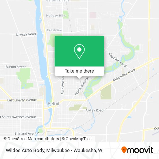 Wildes Auto Body map