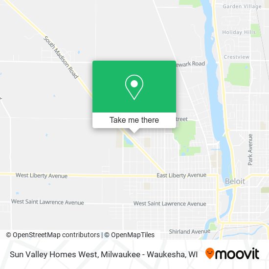Mapa de Sun Valley Homes West