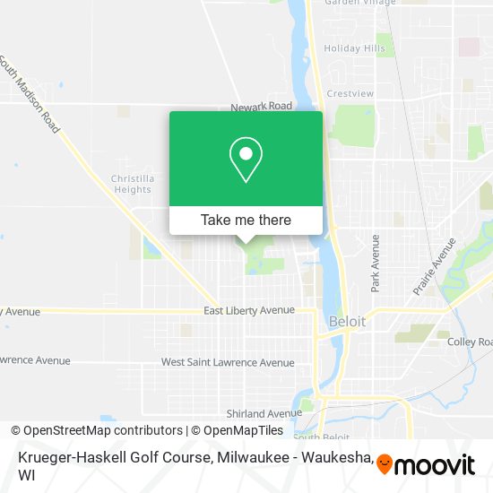 Krueger-Haskell Golf Course map
