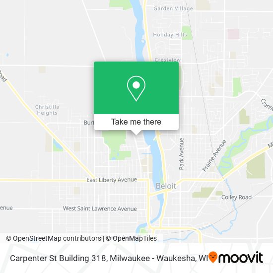 Carpenter St Building 318 map