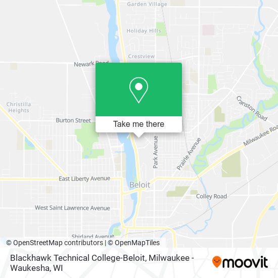 Blackhawk Technical College-Beloit map