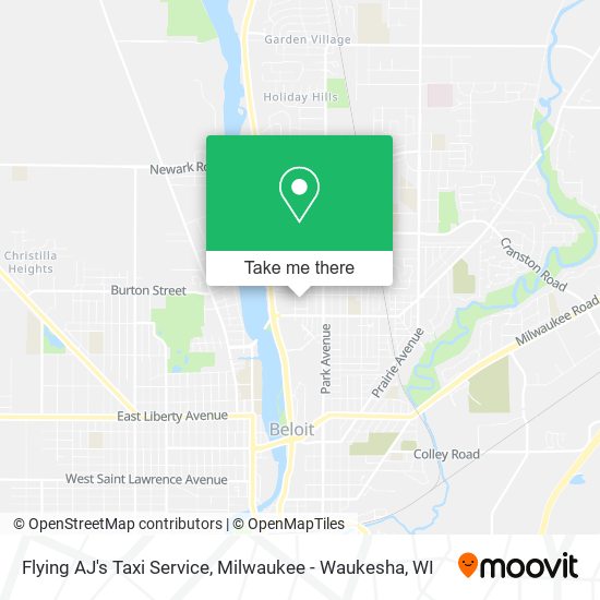 Flying AJ's Taxi Service map