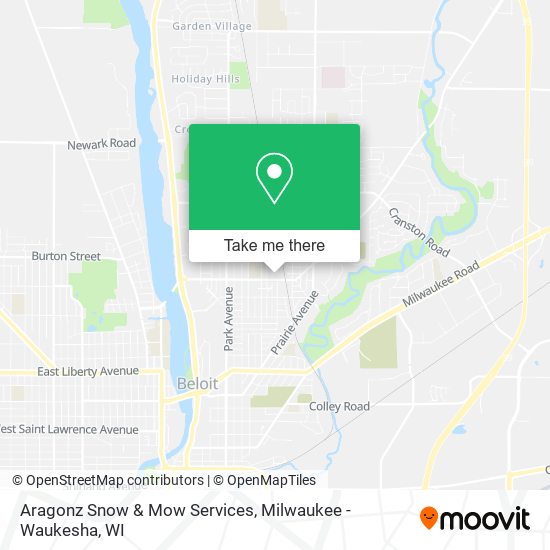 Aragonz Snow & Mow Services map