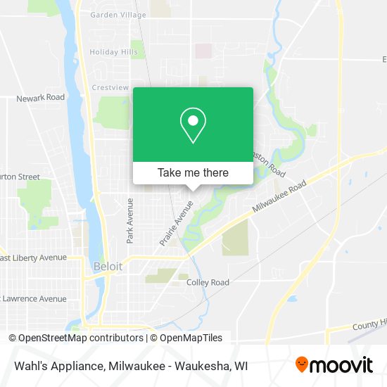 Wahl's Appliance map