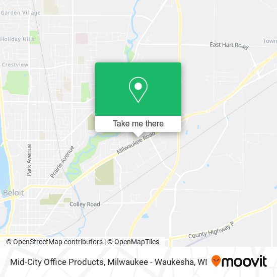 Mid-City Office Products map